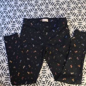5/$25🌻 GIRLS Black Unicorn Soft Jeans Pants